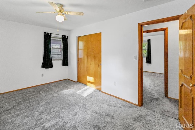 4900 Eiffel Dr, Godfrey, IL 62035 - carpeted empty room with a ceiling fan and baseboards