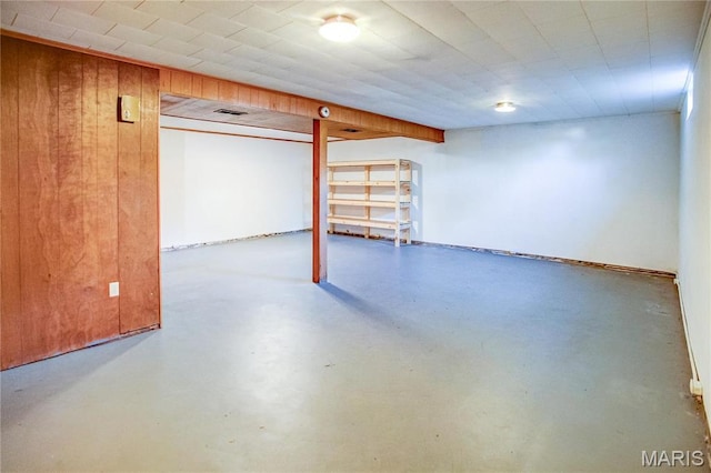 4900 Eiffel Dr, Godfrey, IL 62035 - finished basement with wood walls