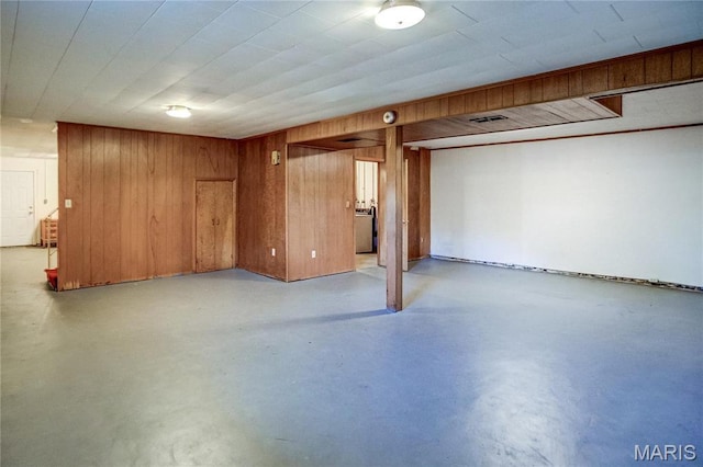 4900 Eiffel Dr, Godfrey, IL 62035 - finished below grade area with wooden walls