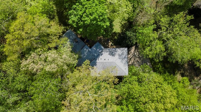 view from above of property