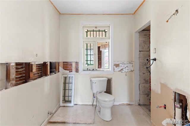 7280 S Roland Blvd, Saint Louis, MO 63121 - bathroom featuring crown molding and toilet