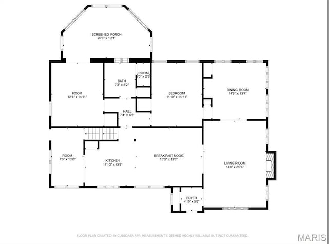 7280 S Roland Blvd, Saint Louis, MO 63121 - floor plan / room layout