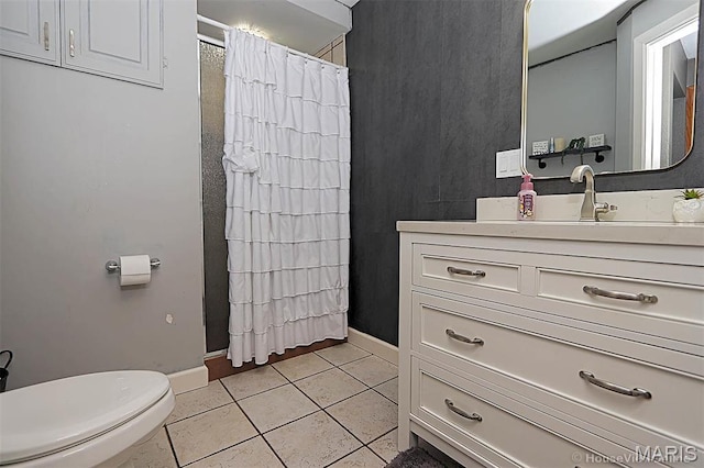 2754 Adeline Ave, Cape Girardeau, MO 63701 - bathroom featuring vanity, tile patterned floors, and a shower with shower curtain