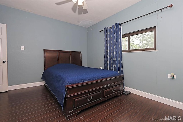 2754 Adeline Ave, Cape Girardeau, MO 63701 - bedroom with wood finished floors and a ceiling fan