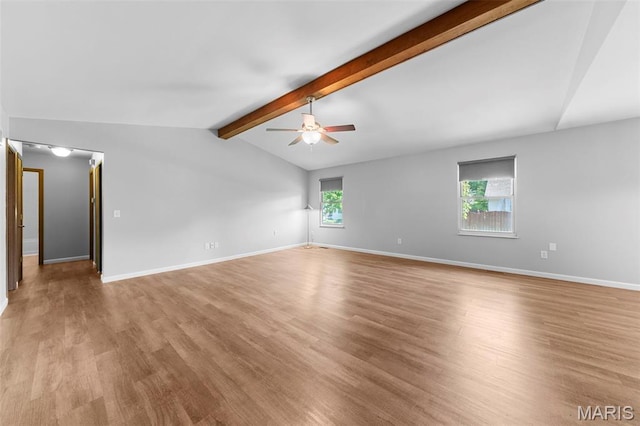 324 Trailview Ave, Saint Peters, MO 63376 - spare room featuring ceiling fan, light wood-style flooring, and baseboards