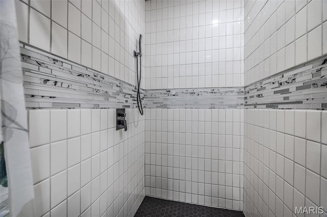 22950 Pin Oak Dr, Lebanon, MO 65536 - bathroom featuring a tile shower and tile walls