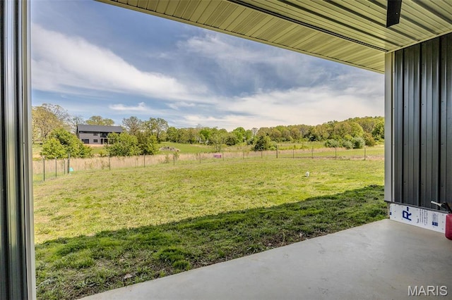 22950 Pin Oak Dr, Lebanon, MO 65536 - view of green lawn with a view of countryside and a patio area