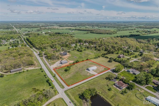 22950 Pin Oak Dr, Lebanon, MO 65536 - aerial view of property's location with property parcel outlined
