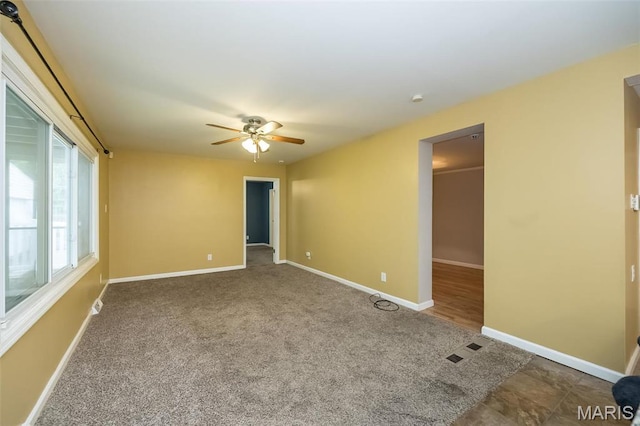 126 E Waymire Ave, Saint Louis, MO 63119 - carpeted empty room featuring ceiling fan and baseboards