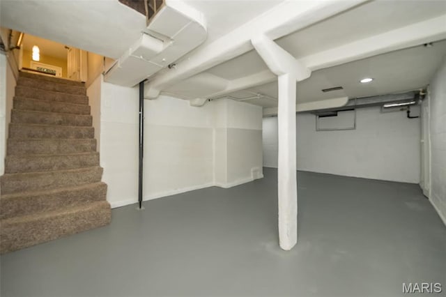 126 E Waymire Ave, Saint Louis, MO 63119 - finished below grade area featuring stairway