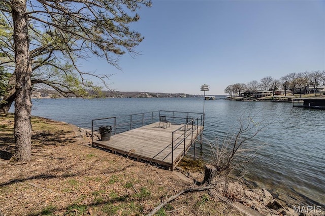 256 Lone Oak Unit 15, Sunrise Beach, MO 65079 - dock area featuring a water view