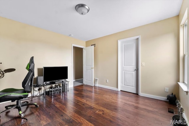 2226 Bay Tree Dr, Saint Peters, MO 63376 - home office with wood finished floors and baseboards