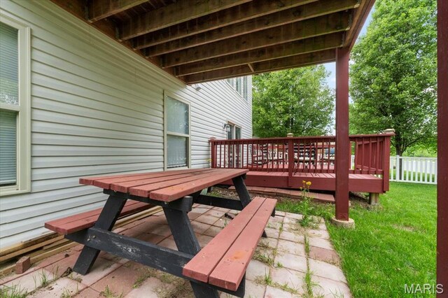 2226 Bay Tree Dr, Saint Peters, MO 63376 - deck with outdoor dining space