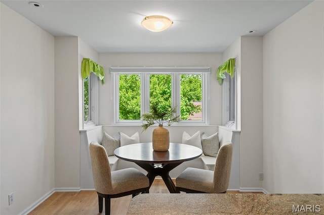 2125 Crystal Dr, Saint Louis, MO 63131 - dining space with wood finished floors and baseboards