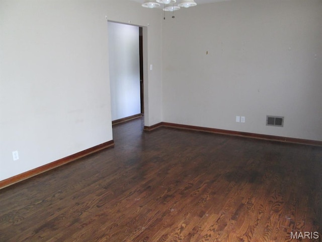 11 W S St, Gerald, MO 63037 - empty room featuring dark wood finished floors and baseboards