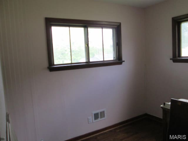 11 W S St, Gerald, MO 63037 - unfurnished room featuring dark wood-type flooring and baseboards
