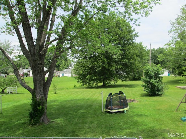 11 W S St, Gerald, MO 63037 - view of grassy yard with a trampoline