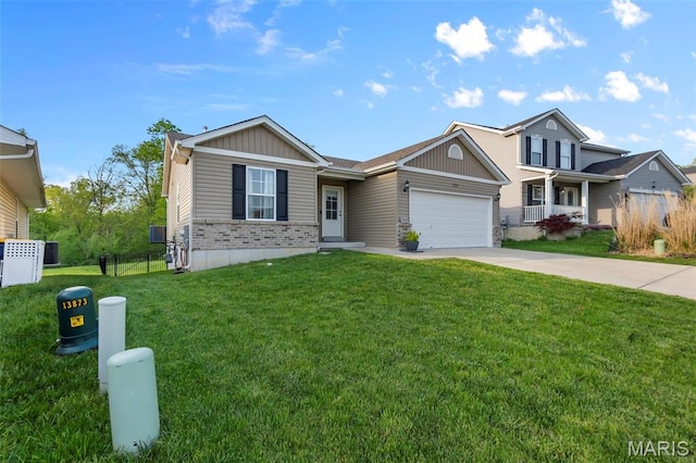 111 Hammond Dr, Herculaneum, MO 63048 - view of front of home featuring concrete driveway, a garage, and board and batten siding