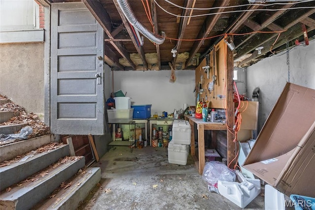 27 N Taylor Ave, Crystal City, MO 63019 - unfinished basement featuring a workshop area