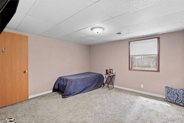511 Ruddy Ct, Troy, IL 62294 - carpeted bedroom with a paneled ceiling and baseboards