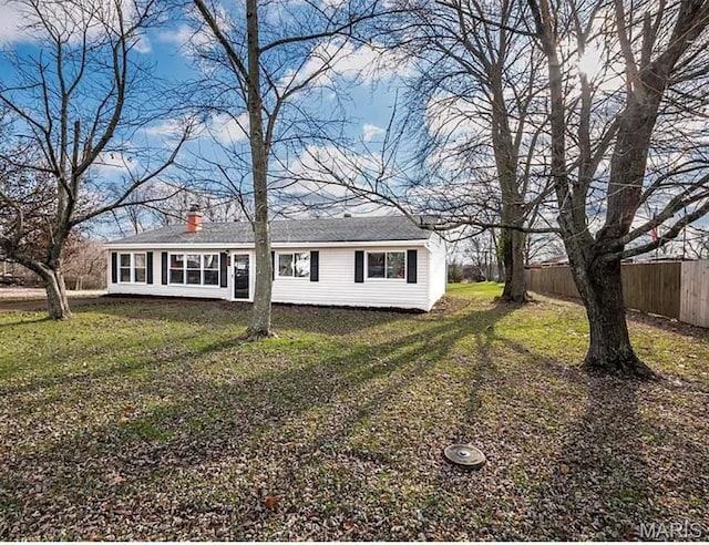 5108 S Gem Dr, High Ridge, MO 63049 - view of front of house featuring a chimney