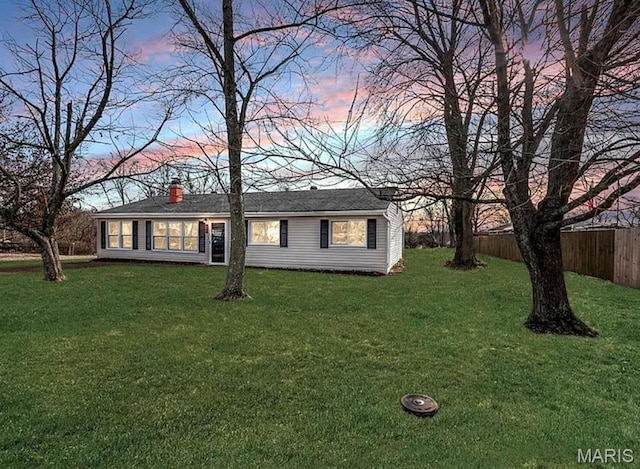 5108 S Gem Dr, High Ridge, MO 63049 - view of front of house featuring a chimney