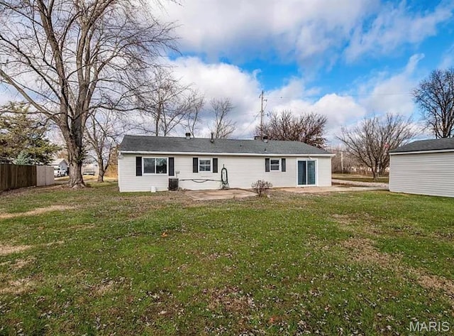 5108 S Gem Dr, High Ridge, MO 63049 - back of property featuring a patio area