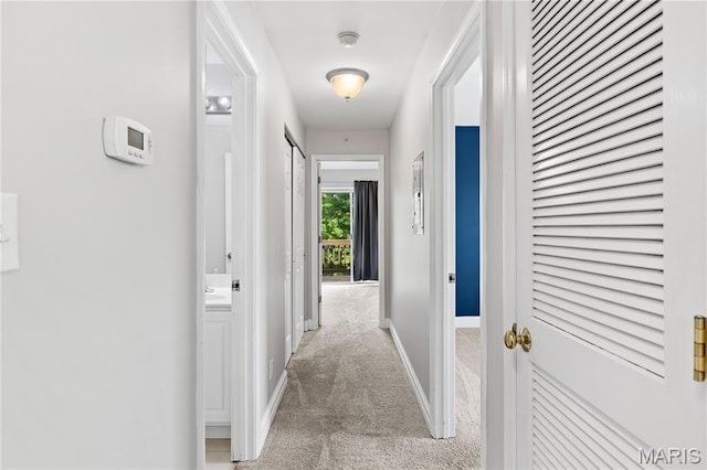 84 Timber Creek Dr Unit 8D, Ofallon, MO 63368 - corridor featuring light carpet and baseboards