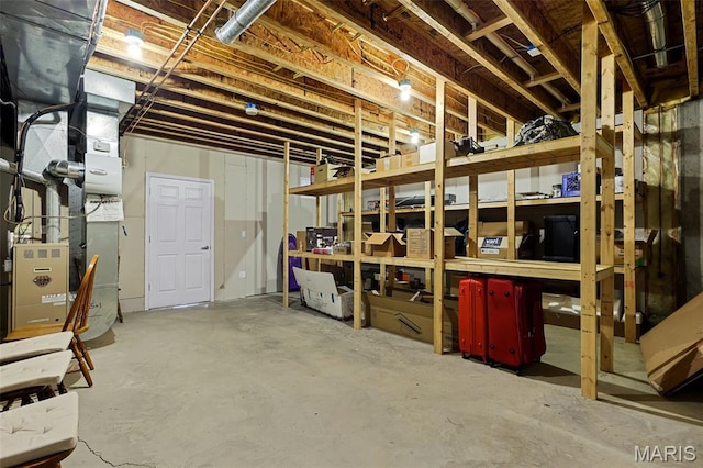 30 Shiloh Ct, Edwardsville, IL 62025 - unfinished basement featuring heating unit