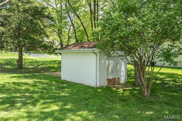 view of shed