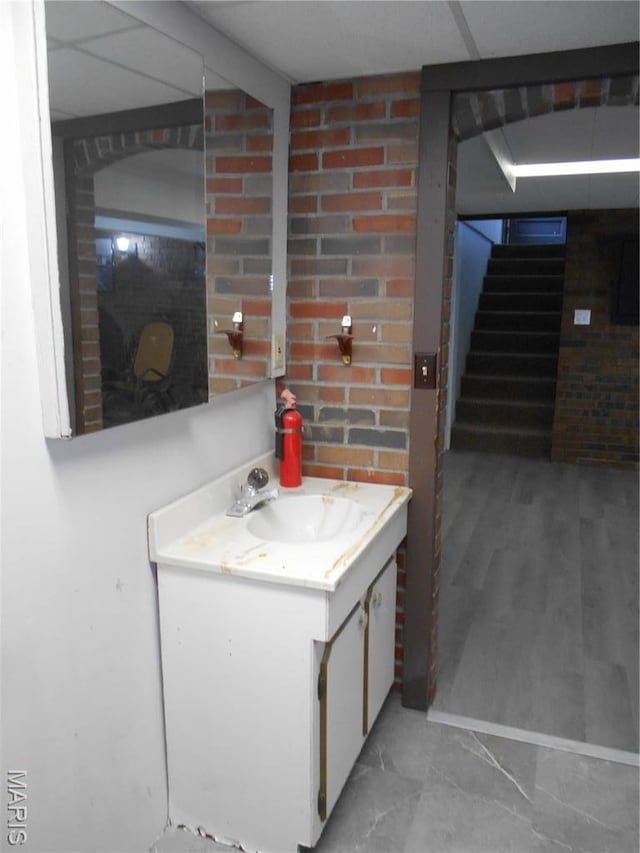 2408 Morrison Rd, Granite City, IL 62040 - bathroom with vanity