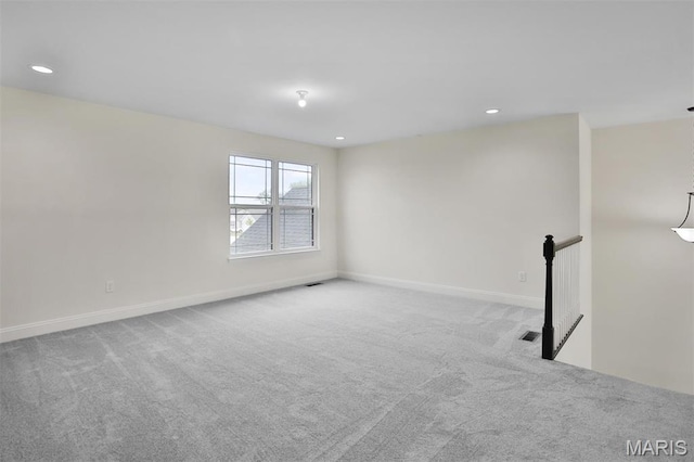 112 Westhaven View Dr, Wentzville, MO 63385 - carpeted spare room with baseboards and recessed lighting