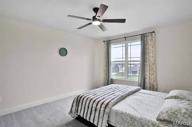 112 Westhaven View Dr, Wentzville, MO 63385 - carpeted bedroom with baseboards and a ceiling fan