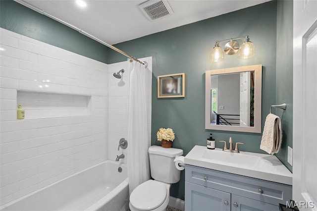 2005 Arsenal St, Saint Louis, MO 63118 - full bath with shower / bath combination with curtain, vanity, and toilet
