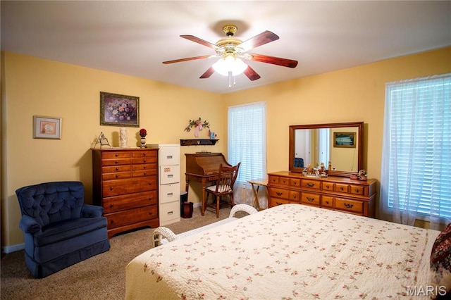 1014 Pine St, Sikeston, MO 63801 - bedroom featuring multiple windows, carpet flooring, and a ceiling fan