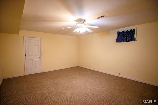 1014 Pine St, Sikeston, MO 63801 - carpeted spare room featuring ceiling fan and baseboards