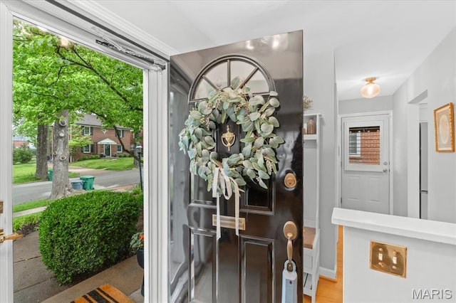 view of foyer entrance