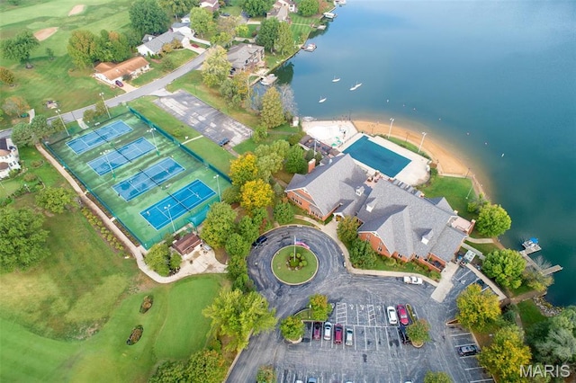 2104 Gascony Dr Unit 2104, Lake St Louis, MO 63367 - aerial overview of property's location with a large body of water and a local golf course