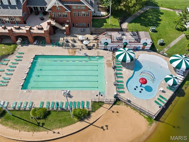 2104 Gascony Dr Unit 2104, Lake St Louis, MO 63367 - aerial view of a pool