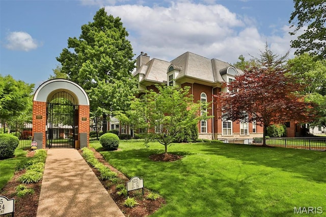 view of community featuring a gate