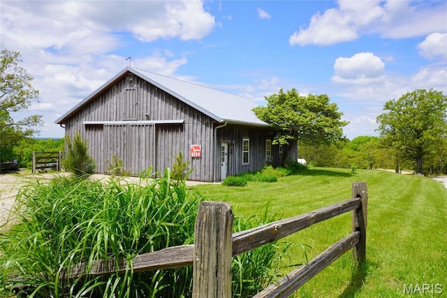 view of barn