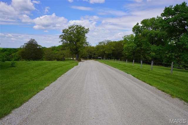 view of dirt / gravel road