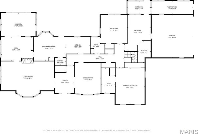 7 Robin Hill Ln, Ladue, MO 63124 - view of floor plan / room layout