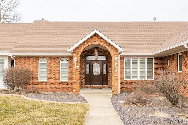 9 Shellie Ct, Fairview Heights, IL 62208 - entrance to property with brick siding and roof with shingles