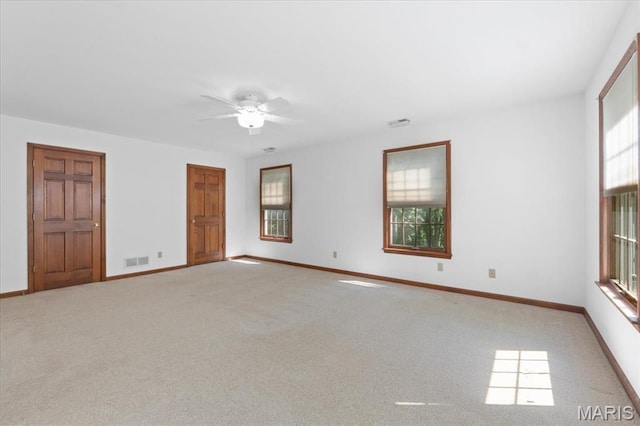 3743 Rock Creek Valley Rd, High Ridge, MO 63049 - carpeted spare room featuring ceiling fan and baseboards