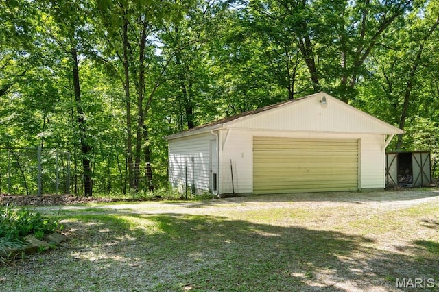 3743 Rock Creek Valley Rd, High Ridge, MO 63049 - view of detached garage