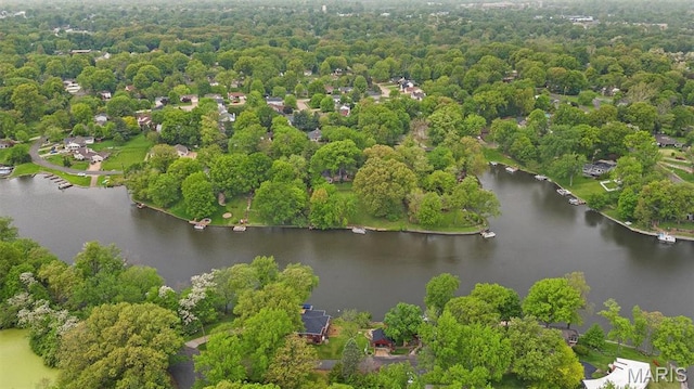 350 Barnett Dr, Edwardsville, IL 62025 - bird's eye view of a nearby body of water