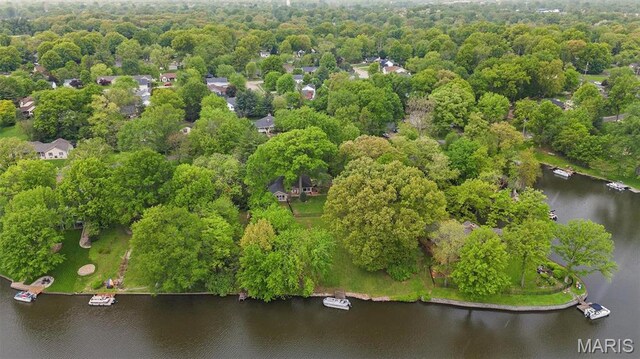 350 Barnett Dr, Edwardsville, IL 62025 - drone / aerial view of a large body of water