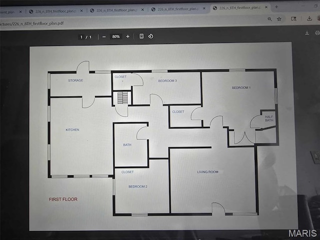 226 N 8th St, Belleville, IL 62220 - view of home floor plan