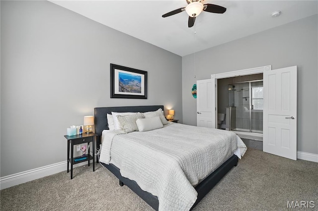 3015 Indiana Ave, Saint Louis, MO 63118 - carpeted bedroom featuring baseboards and ceiling fan